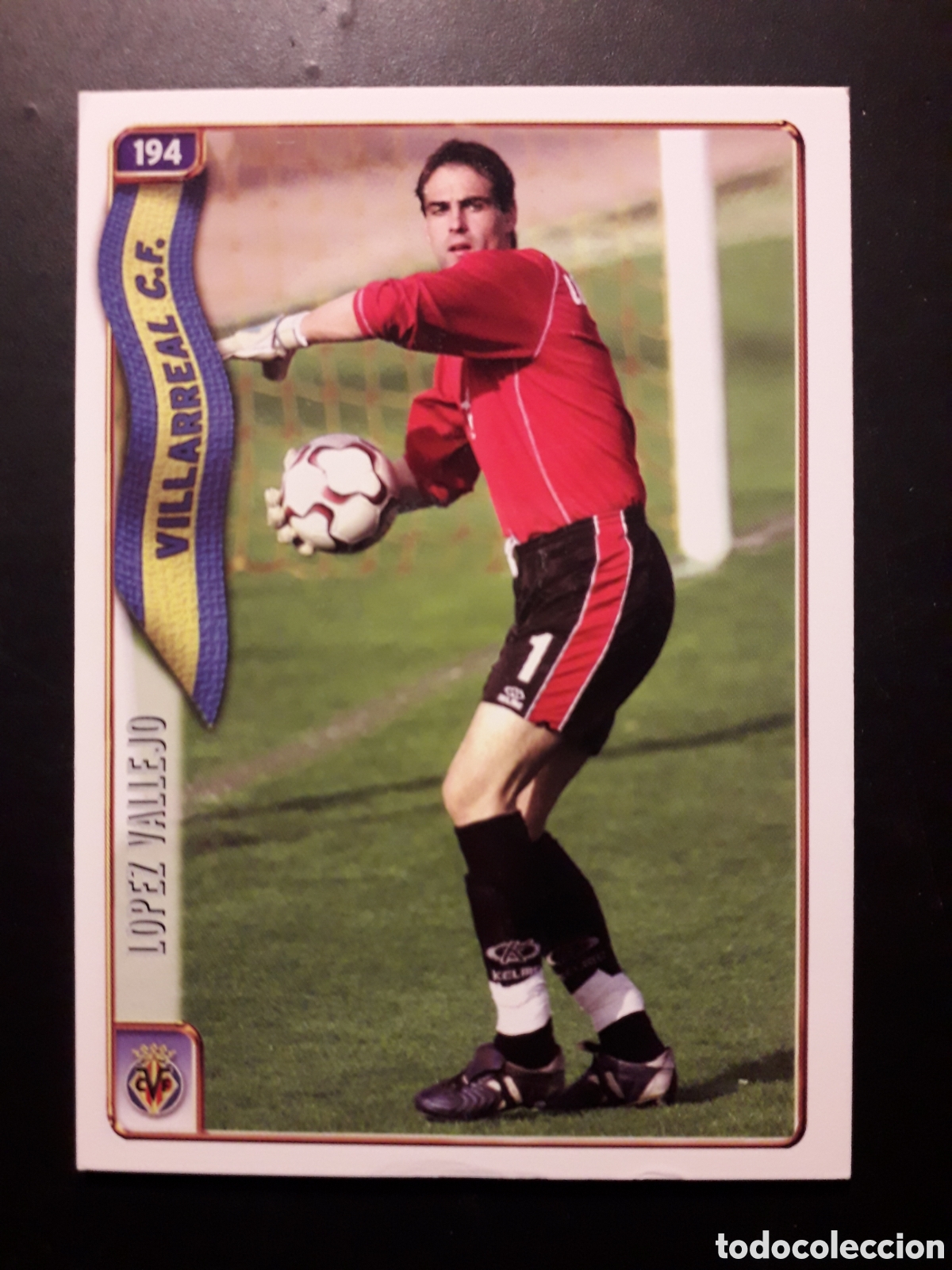 Fu&szlig;ball-Sticker: L&Oacute;PEZ VALLEJO VILLARREAL N&deg; 194 FICHAS LIGA 2004 2005 04 05 MUNDICROMO PEDIDO M&Iacute;NIMO 3&euro;