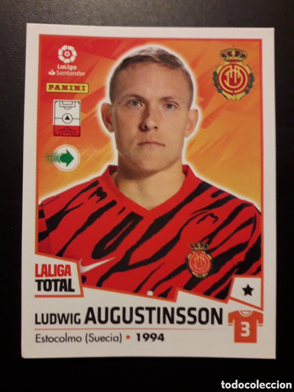 Fu&szlig;ball-Sticker: AUGUSTINSSON MALLORCA N&deg; 276 LALIGA TOTAL 22 23 2022 2023 PANINI SIN PEGAR PEDIDO M&Iacute;NIMO 3&euro;.