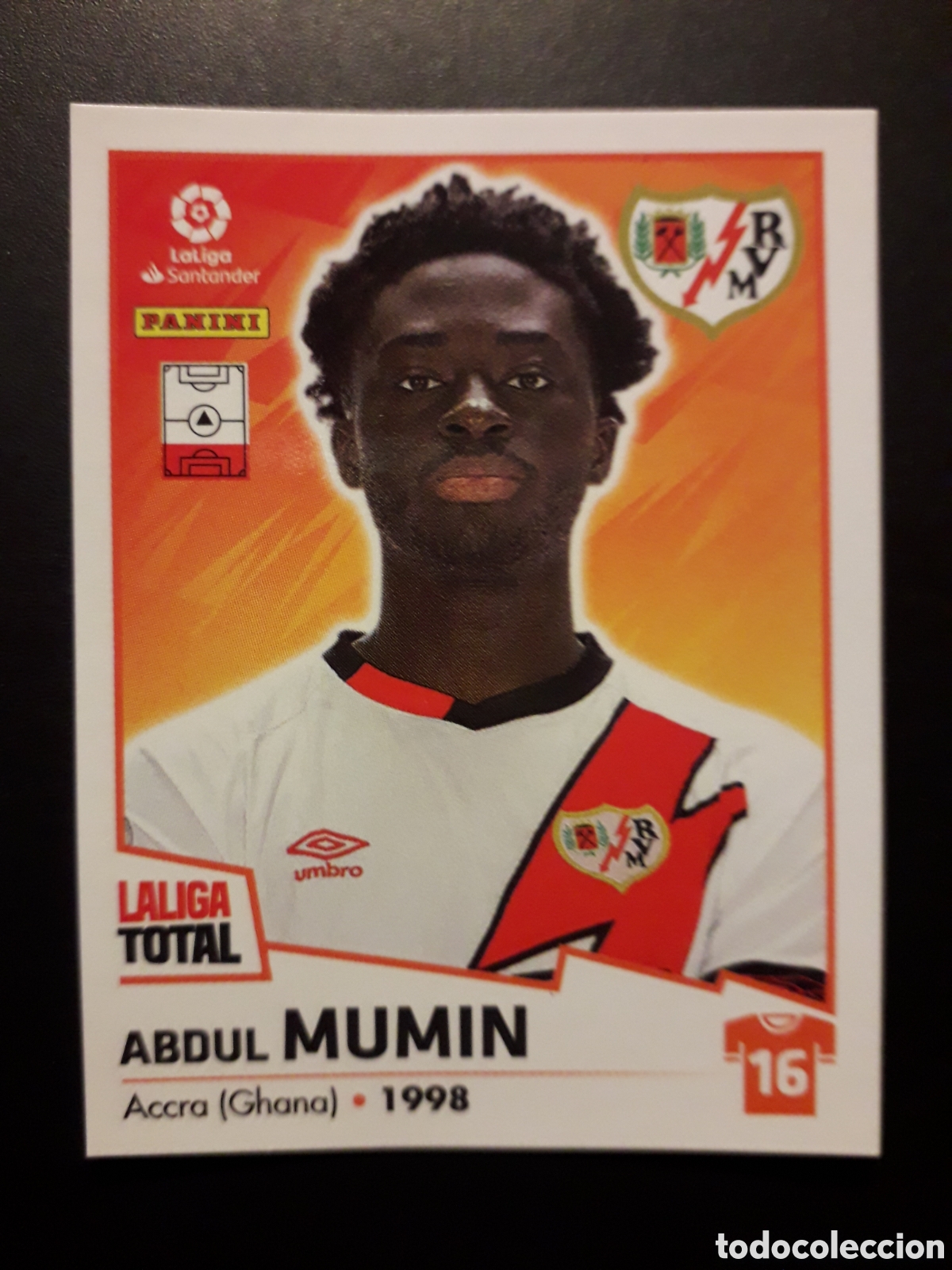 Cartes &agrave; collectionner de Football: MUMIN RAYO VALLECANO N&deg; 318 LALIGA TOTAL 22 23 2022 2023 PANINI SIN PEGAR PEDIDO M&Iacute;NIMO 3&euro;