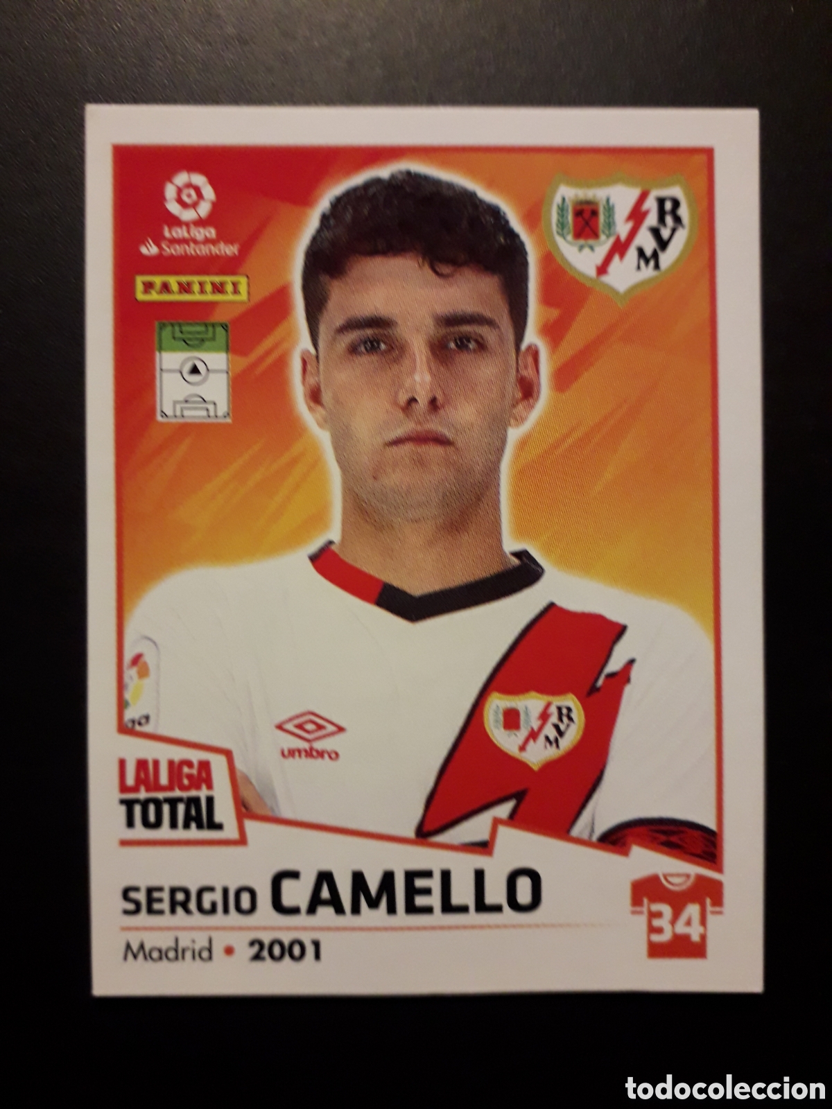 Fu&szlig;ball-Sticker: CAMELLO RAYO VALLECANO N&deg; 327 LALIGA TOTAL 22 23 2022 2023 PANINI SIN PEGAR PEDIDO M&Iacute;NIMO 3&euro;