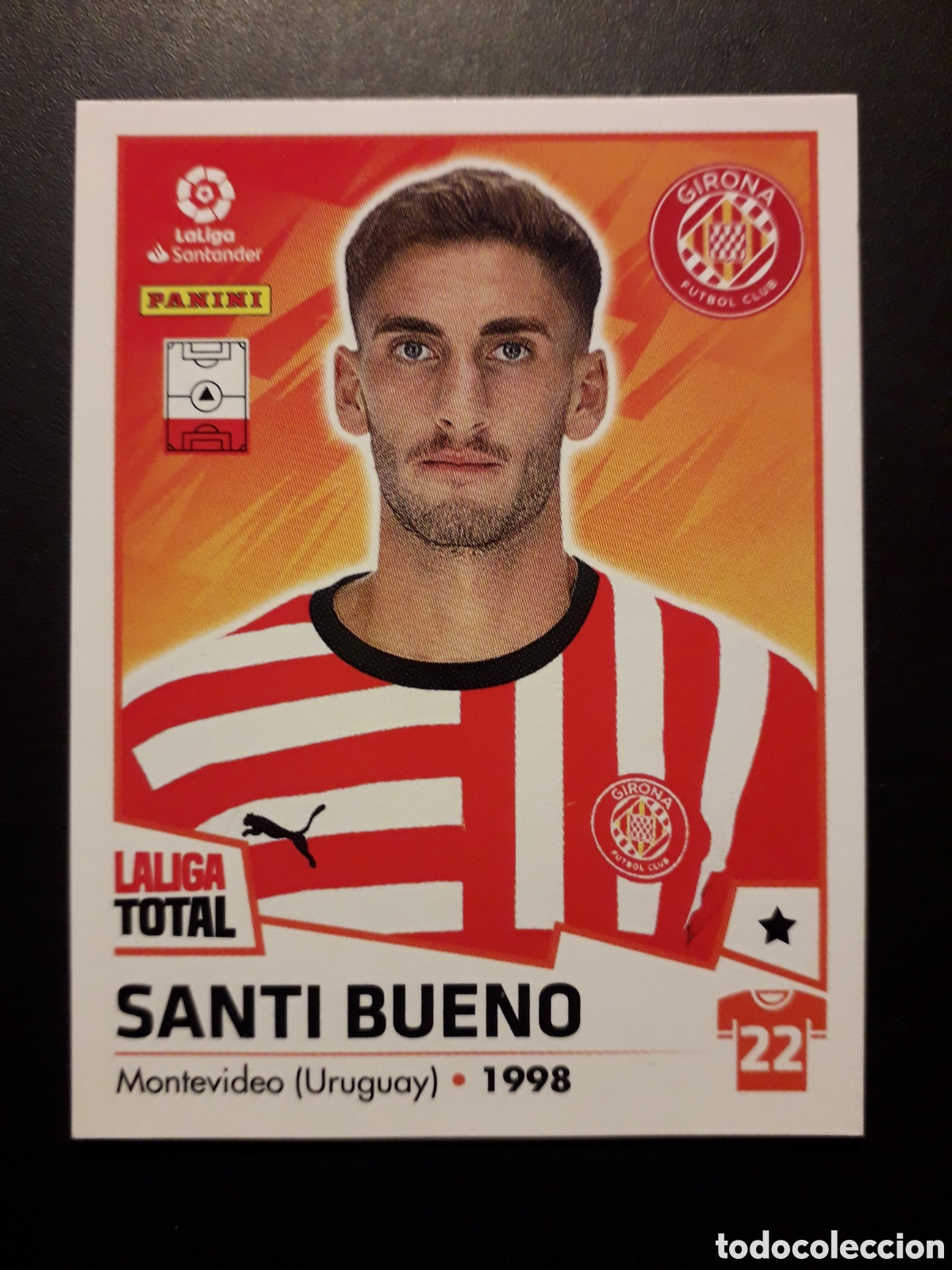 Fu&szlig;ball-Sticker: SANTI BUENO GIRONA N&deg; 226 LALIGA TOTAL 22 23 2022 2023 PANINI SIN PEGAR PEDIDO M&Iacute;NIMO 3&euro;