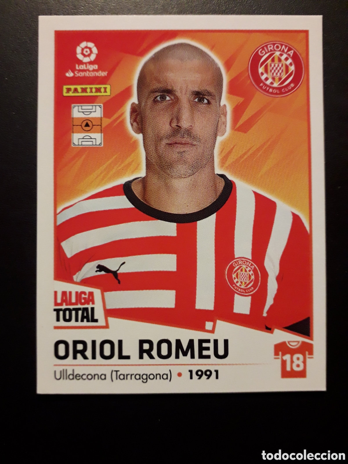 Fu&szlig;ball-Sticker: ORIOL ROMEU GIRONA N&deg; 233 LALIGA TOTAL 22 23 2022 2023 PANINI SIN PEGAR PEDIDO M&Iacute;NIMO 3&euro;