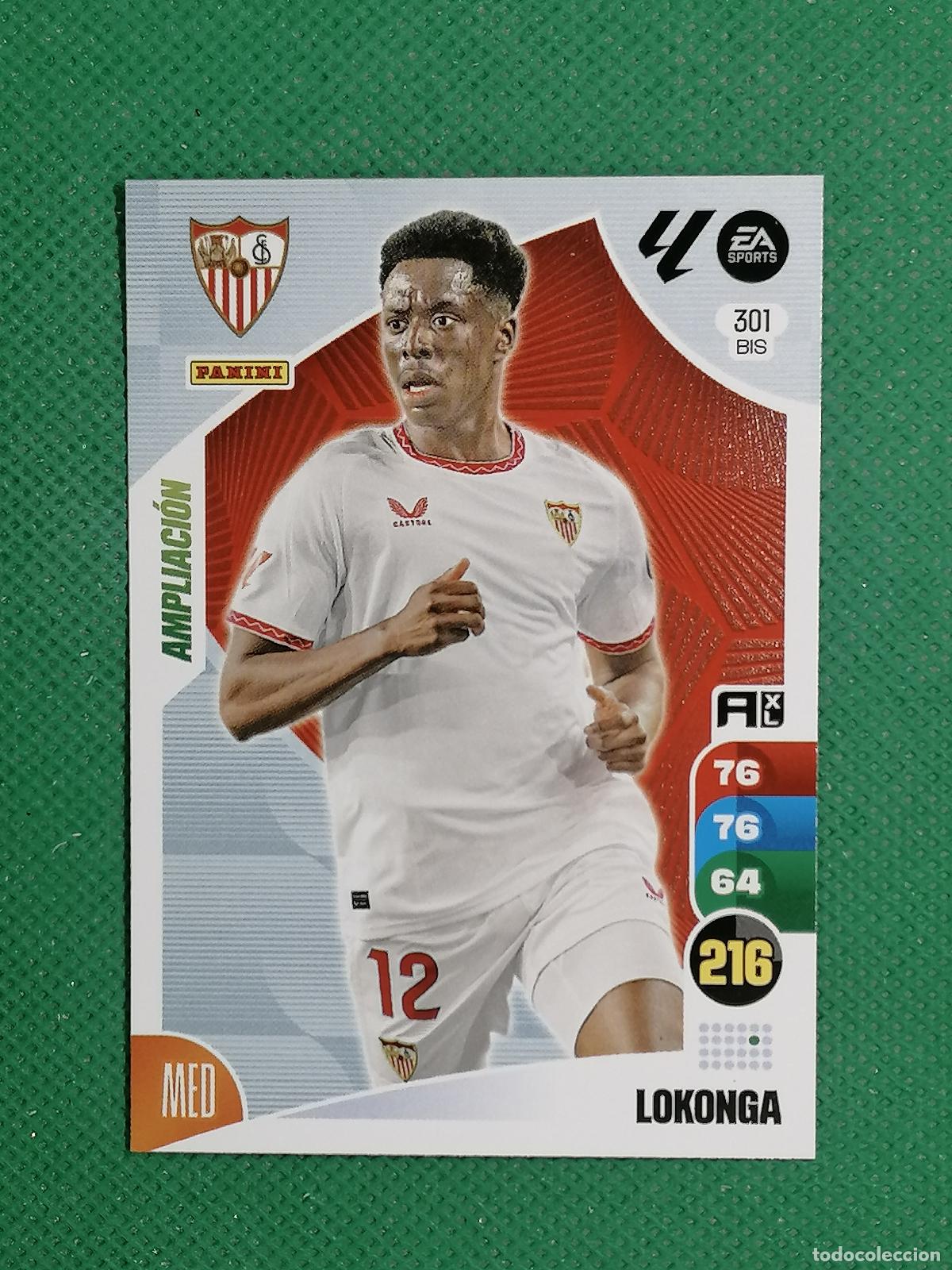 Fu&szlig;ball-Sticker: 301 BIS 301BIS LOKONGA SEVILLA AMPLIACION ⚽ LIGA ADRENALYN XL 2024 2025 24 25 ⚽