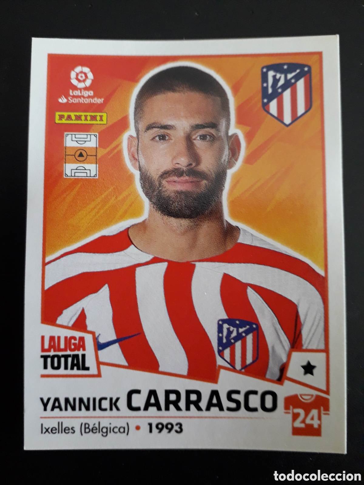 Fu&szlig;ball-Sticker: CARRASCO AT MADRID N&deg; 58 LALIGA TOTAL 22 23 2022 2023 PANINI SIN PEGAR PEDIDO M&Iacute;NIMO 3&euro;