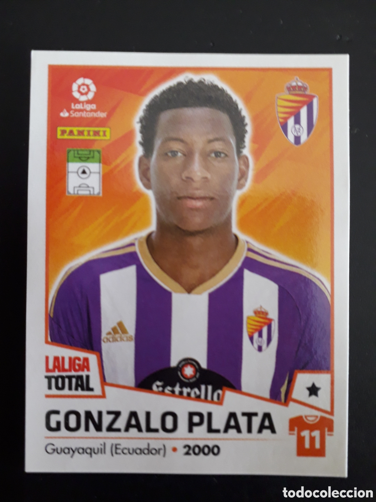 Fu&szlig;ball-Sticker: GONZALO PLATA VALLADOLID N&deg; 415 LALIGA TOTAL 22 23 2022 2023 PANINI SIN PEGAR PEDIDO M&Iacute;NIMO 3&euro;
