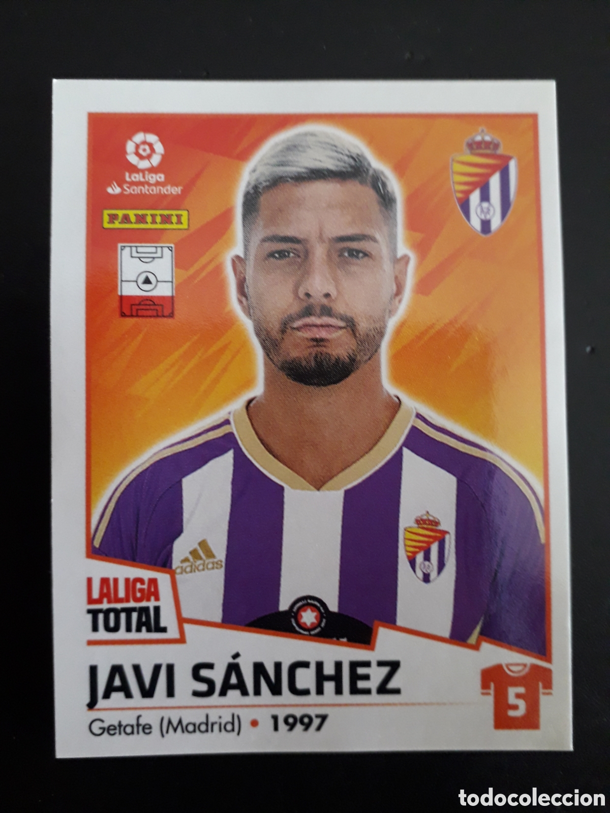 Fu&szlig;ball-Sticker: JAVI S&Aacute;NCHEZ VALLADOLID N&deg; 403 LALIGA TOTAL 22 23 2022 2023 PANINI SIN PEGAR PEDIDO M&Iacute;NIMO 3&euro;