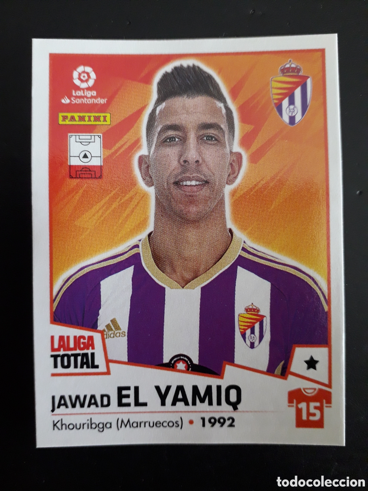 Fu&szlig;ball-Sticker: EL YAMIQ VALLADOLID N&deg; 406 LALIGA TOTAL 22 23 2022 2023 PANINI SIN PEGAR PEDIDO M&Iacute;NIMO 3&euro;.