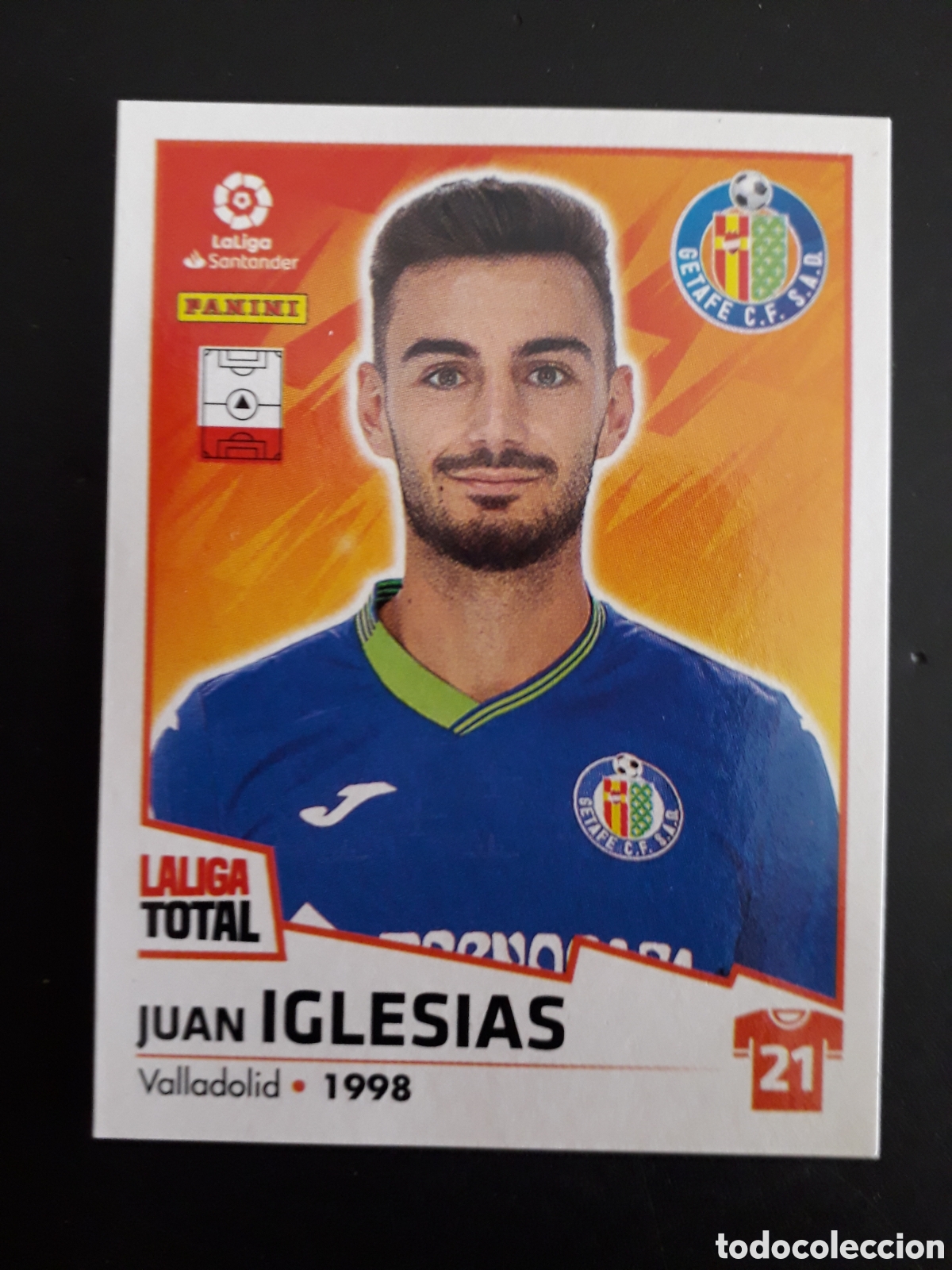 Fu&szlig;ball-Sticker: IGLESIAS GETAFE N&deg; 208 LALIGA TOTAL 22 23 2022 2023 PANINI SIN PEGAR PEDIDO M&Iacute;NIMO 3&euro;