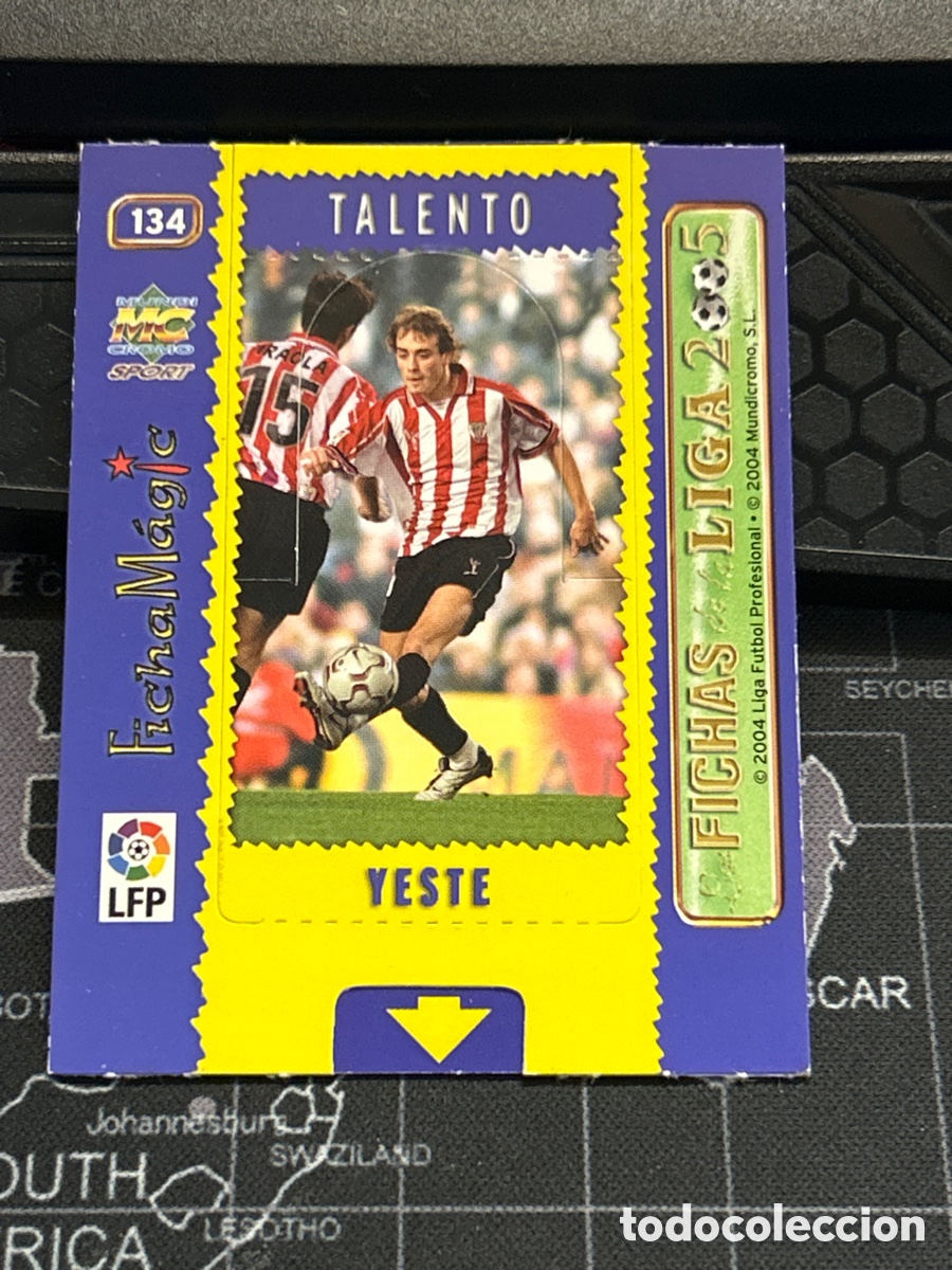 Figurine di Calcio: 134 YESTE (ATHLETIC BILBAO) FICHA MAGIC MUNDICROMO 2004 2005 04 05