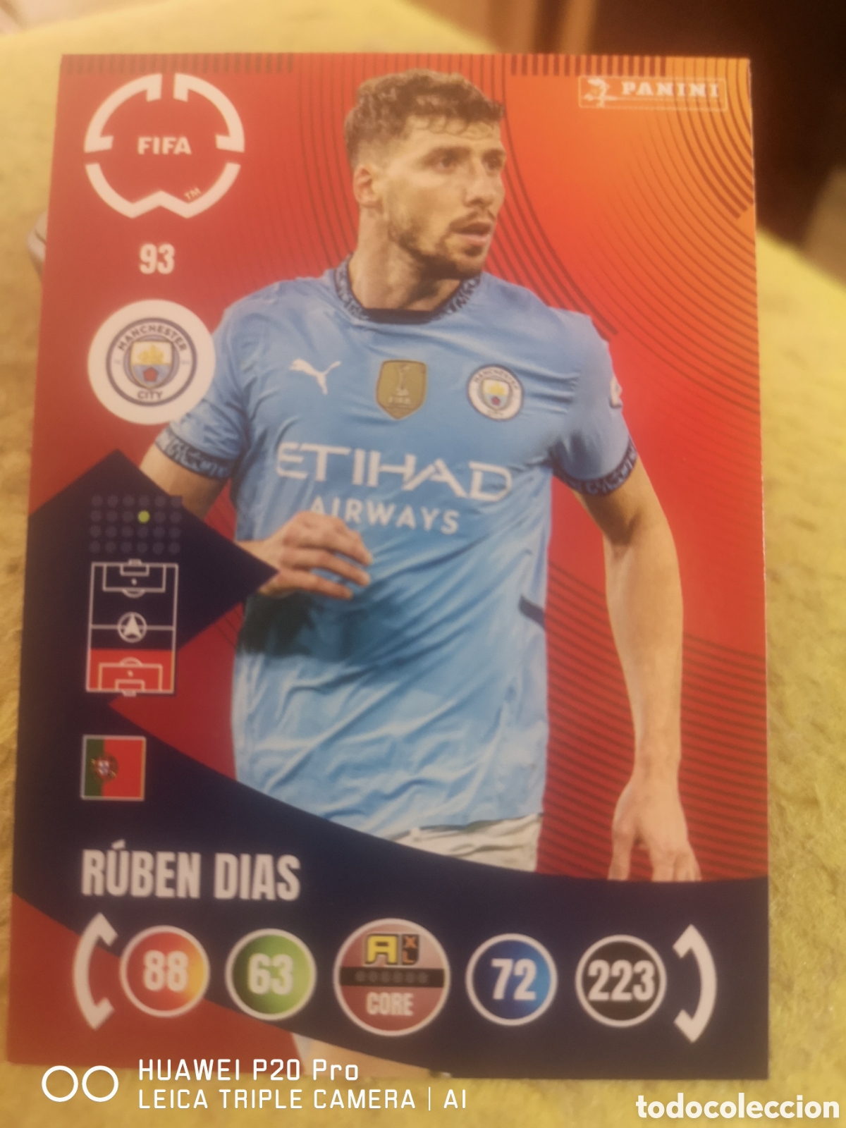 Cartes &agrave; collectionner de Football: ADRENALYN XL 2025 - FIFA CLUB WORLD CUP - RUBEN DIAS / MANCHESTER CITY 93