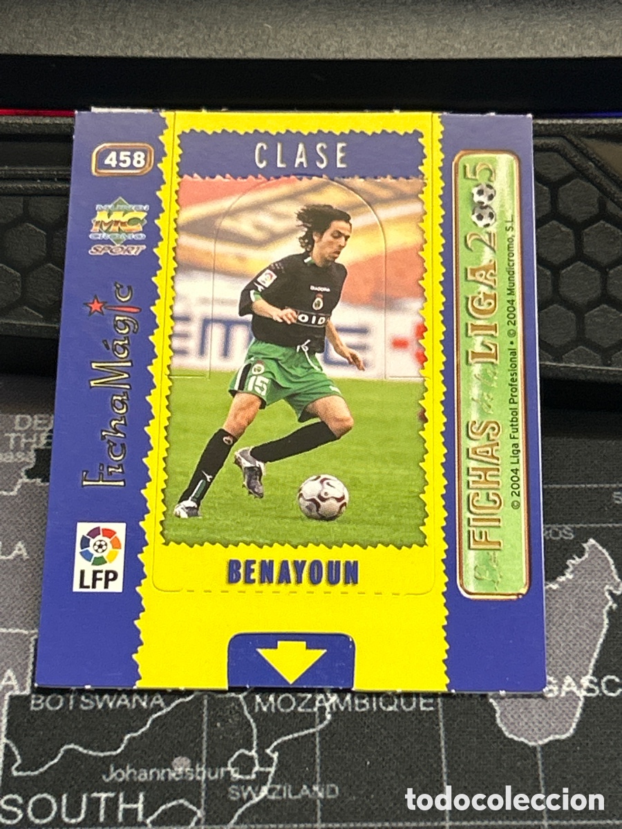 Cromos de F&uacute;tbol: 458 BENAYOUN (RACING SANTANDER) FICHA MAGIC MUNDICROMO 2004 2005 04 05