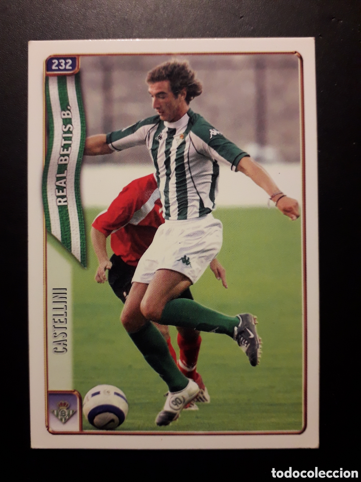 Fu&szlig;ball-Sticker: CASTELLINI BETIS N&deg; 232 FICHAS LIGA 2004 2005 04 05 MUNDICROMO PEDIDO M&Iacute;NIMO 3&euro;