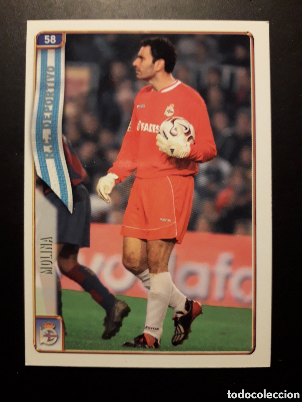 Fu&szlig;ball-Sticker: MOLINA DEPORTIVO DE LA CORU&Ntilde;A N&deg; 58 FICHAS LIGA 2004 2005 04 05 MUNDICROMO PEDIDO M&Iacute;NIMO 3&euro;