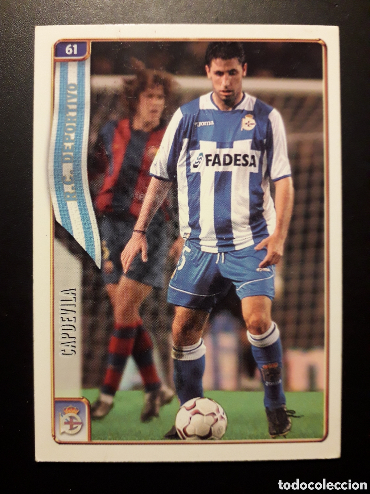 Fu&szlig;ball-Sticker: CAPDEVILLA DEPORTIVO DE LA CORU&Ntilde;A N&deg; 61 FICHAS LIGA 2004 2005 04 05 MUNDICROMO PEDIDO M&Iacute;NIMO 3&euro;