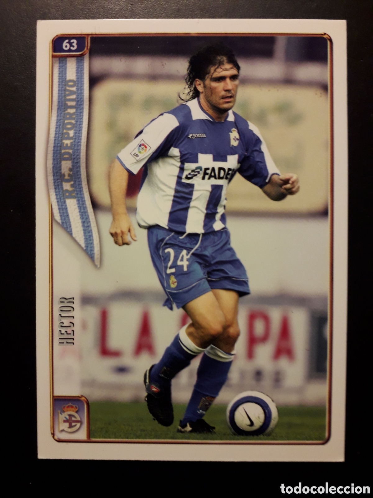 Fu&szlig;ball-Sticker: H&Eacute;CTOR DEPORTIVO DE LA CORU&Ntilde;A N&deg; 63 FICHAS LIGA 2004 2005 04 05 MUNDICROMO PEDIDO M&Iacute;NIMO 3&euro;