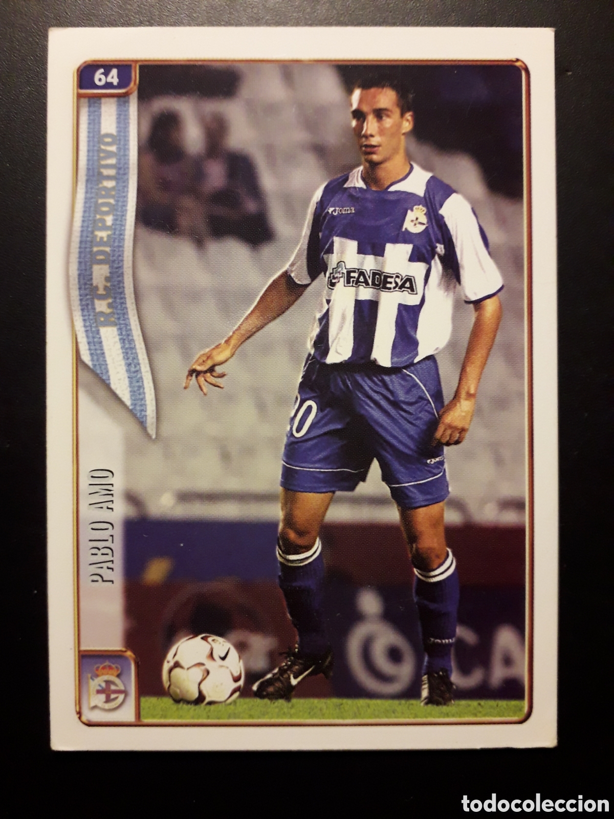 Fu&szlig;ball-Sticker: PABLO AMO DEPORTIVO DE LA CORU&Ntilde;A N&deg; 64 FICHAS LIGA 2004 2005 04 05 MUNDICROMO PEDIDO M&Iacute;NIMO 3&euro;