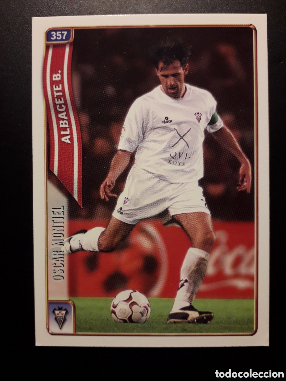 Fu&szlig;ball-Sticker: &Oacute;SCAR MONTIEL ALBACETE N&deg; 357 FICHAS LIGA 2004 2005 04 05 MUNDICROMO PEDIDO M&Iacute;NIMO 3&euro;