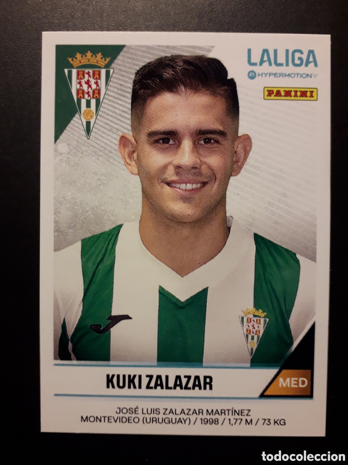 Fu&szlig;ball-Sticker: KUKI ZALAZAR C&Oacute;RDOBA N&deg; 130A LALIGA HYPERMOTION 24 25 2024 2025 PANINI SIN PEGAR PEDIDO M&Iacute;NIMO 3&euro;.