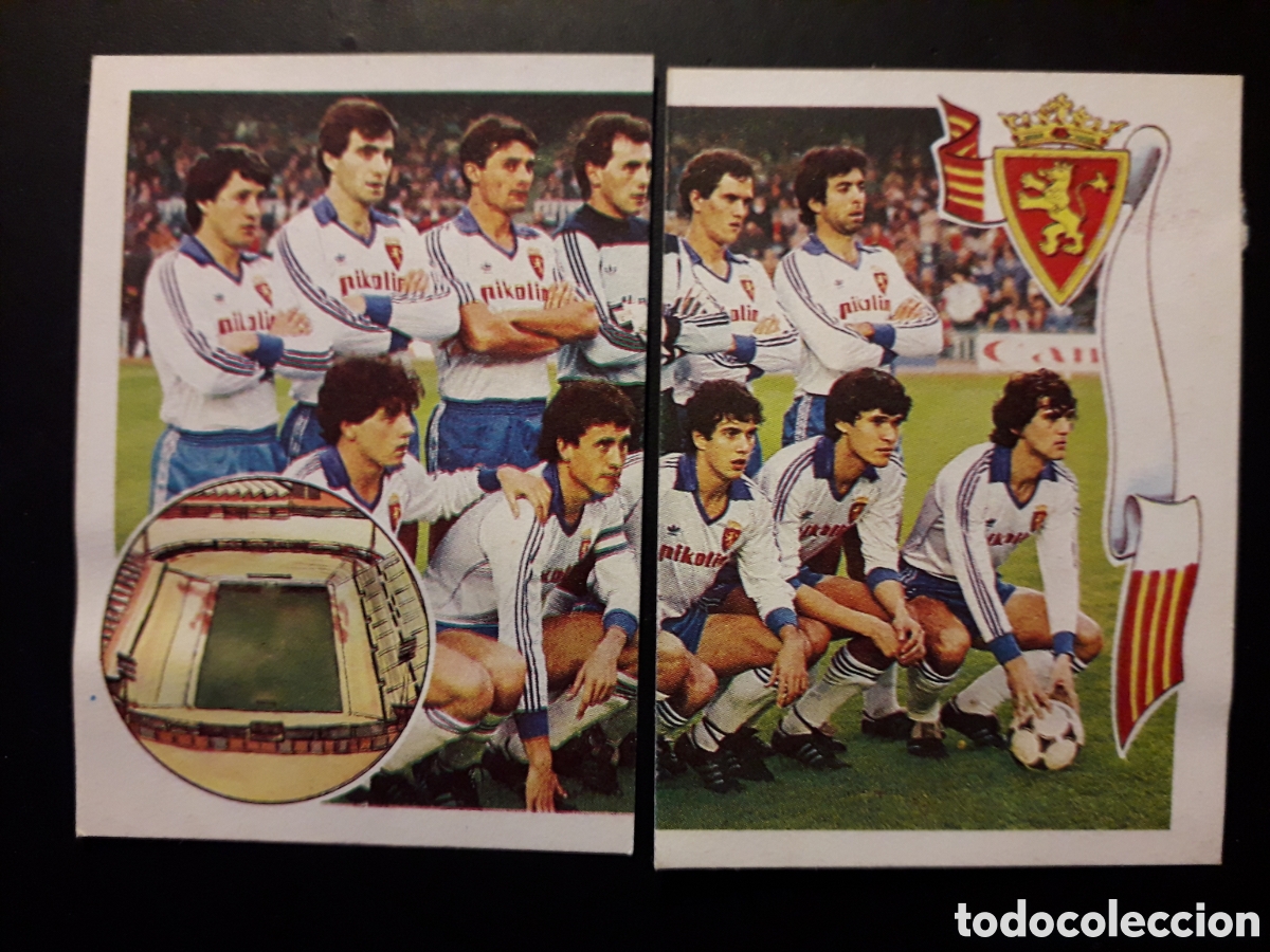Fu&szlig;ball-Sticker: ZARAGOZA EQUIPO/ALINEACI&Oacute;N N&deg; 135 Y 136 ED MAGA 1984 1985 84 85 DESPEGADOS PEDIDO M&Iacute;NIMO 3&euro;