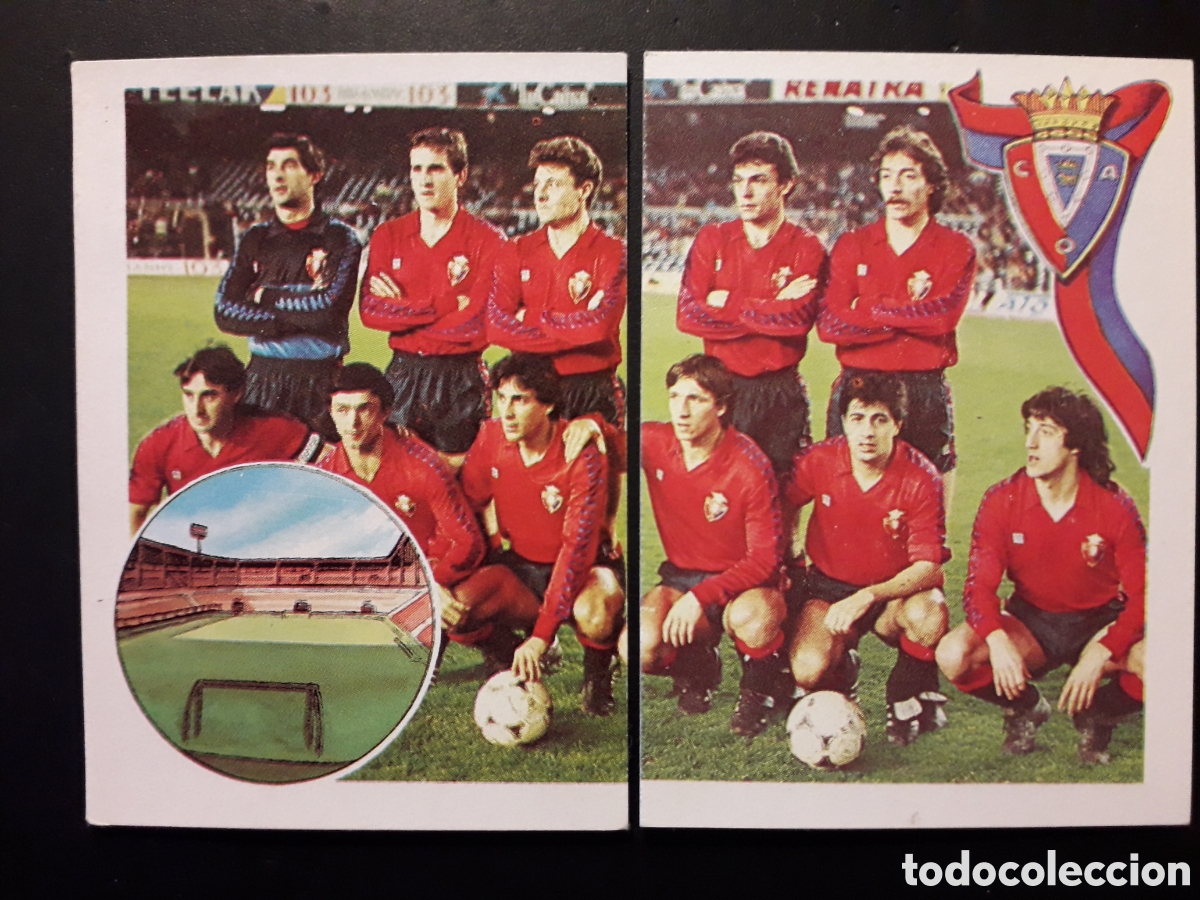 Fu&szlig;ball-Sticker: OSASUNA EQUIPO/ALINEACI&Oacute;N N&deg; 149 Y 150 ED MAGA 1984 1985 84 85 DESPEGADOS PEDIDO M&Iacute;NIMO 3&euro;