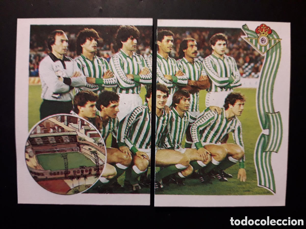 Fu&szlig;ball-Sticker: BETIS EQUIPO/ALINEACI&Oacute;N N&deg; 143 Y 144 ED MAGA 1984 1985 84 85 DESPEGADOS PEDIDO M&Iacute;NIMO 3&euro;