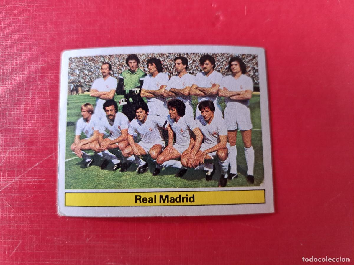 Cromos de Futebol: ESTE 81 82 1981 1982 ALINEACION REAL MADRID NUNCA PEGADO