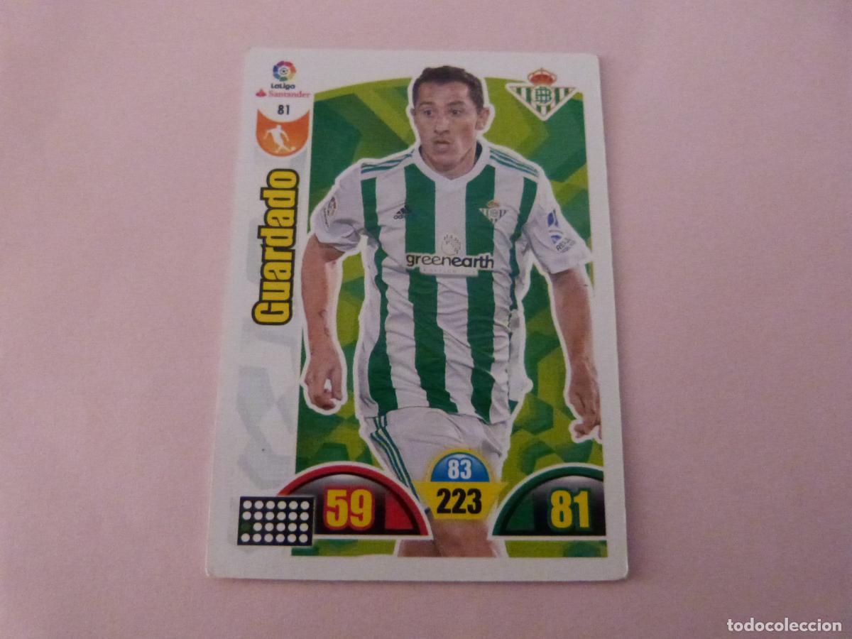 Cartes &agrave; collectionner de Football: TRADING CARD FUTBOL GUARDADO REAL BETIS BALOMPIE N&ordm; 81 LIGA ADRENALYN XL 2017-2018/17-18 PANINI