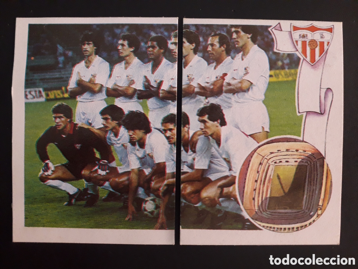 Fu&szlig;ball-Sticker: SEVILLA EQUIPO/ALINEACI&Oacute;N N&deg; 127 Y 128 ED MAGA 1984 1985 84 85 DESPEGADOS PEDIDO M&Iacute;NIMO 3&euro;