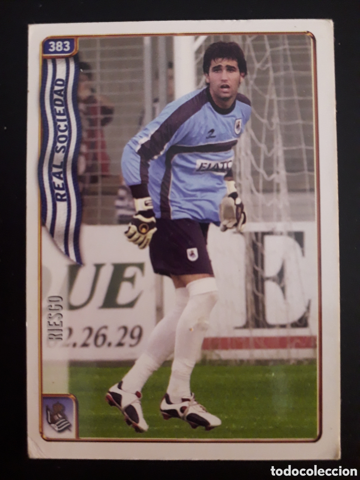 Fu&szlig;ball-Sticker: RIESGO REAL SOCIEDAD N&deg; 383 FICHAS LIGA 2004 2005 04 05 MUNDICROMO PEDIDO M&Iacute;NIMO 3&euro;