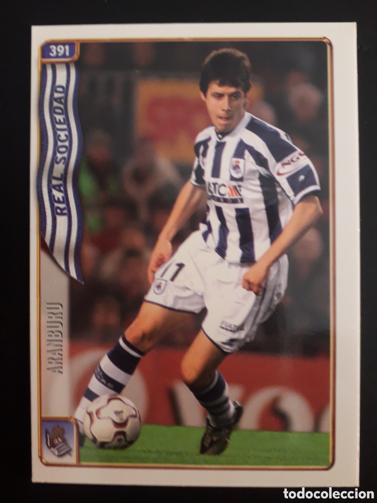Fu&szlig;ball-Sticker: ARAMBURU REAL SOCIEDAD N&deg; 391 FICHAS LIGA 2004 2005 04 05 MUNDICROMO PEDIDO M&Iacute;NIMO 3&euro;