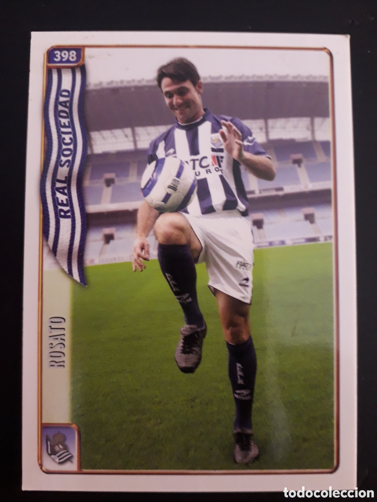 Fu&szlig;ball-Sticker: ROSATO REAL SOCIEDAD N&deg; 398 FICHAS LIGA 2004 2005 04 05 MUNDICROMO PEDIDO M&Iacute;NIMO 3&euro;.