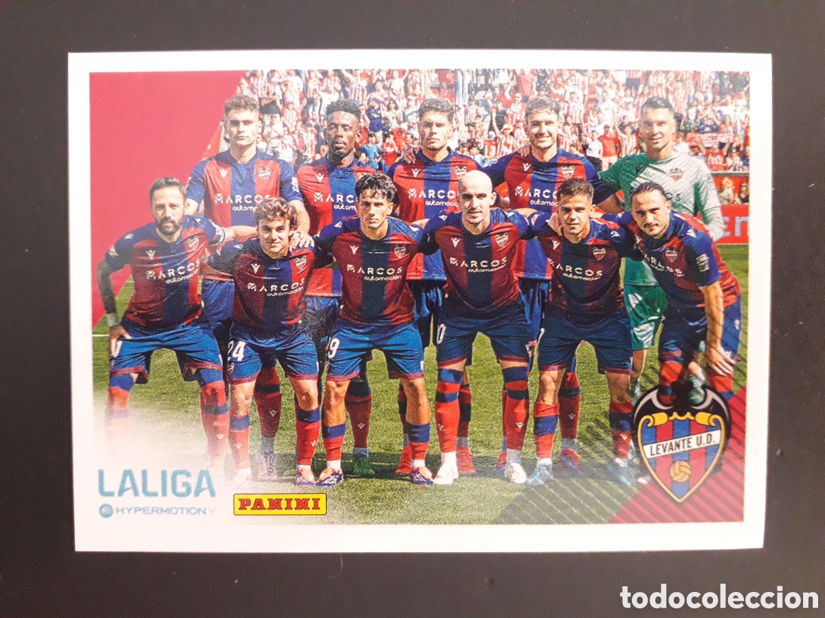Fu&szlig;ball-Sticker: EQUIPO LEVANTE N&deg; 269 LALIGA HYPERMOTION 24 25 2024 2025 PANINI SIN PEGAR PEDIDO M&Iacute;NIMO 3&euro;
