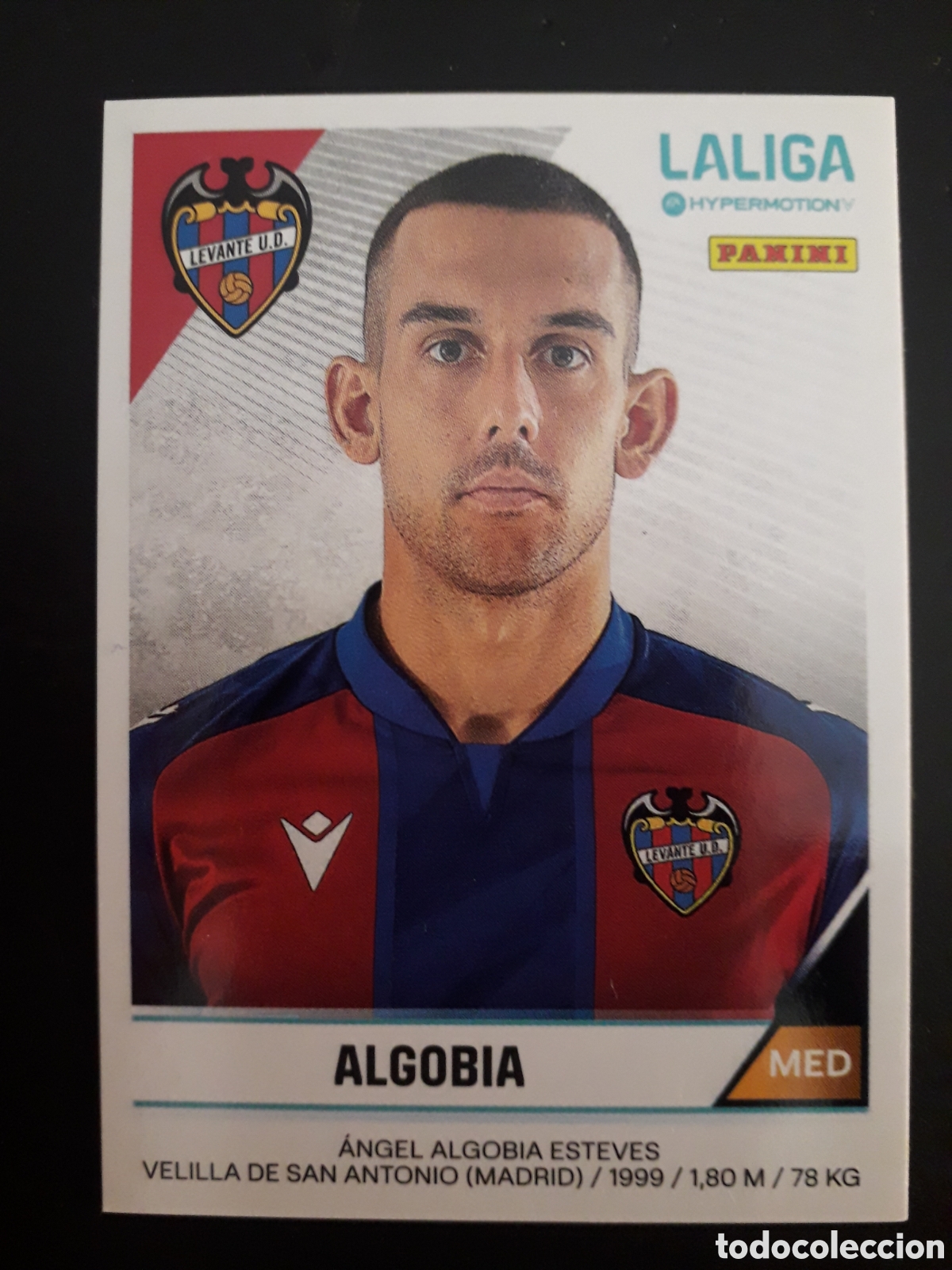 Fu&szlig;ball-Sticker: ALGOBIA LEVANTE N&deg; 280B LALIGA HYPERMOTION 24 25 2024 2025 PANINI SIN PEGAR PEDIDO M&Iacute;NIMO 3&euro;
