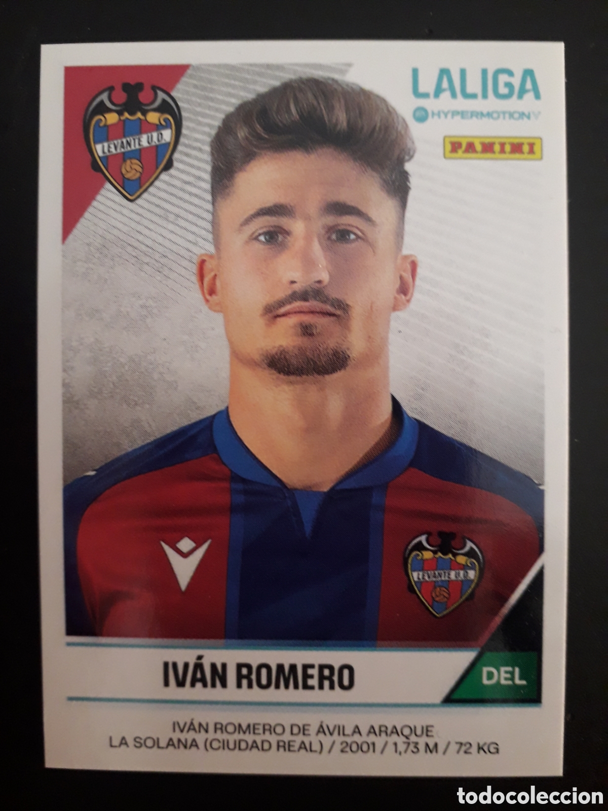 Fu&szlig;ball-Sticker: IV&Aacute;N ROMERO LEVANTE N&deg; 283 LALIGA HYPERMOTION 24 25 2024 2025 PANINI SIN PEGAR PEDIDO M&Iacute;NIMO 3&euro;