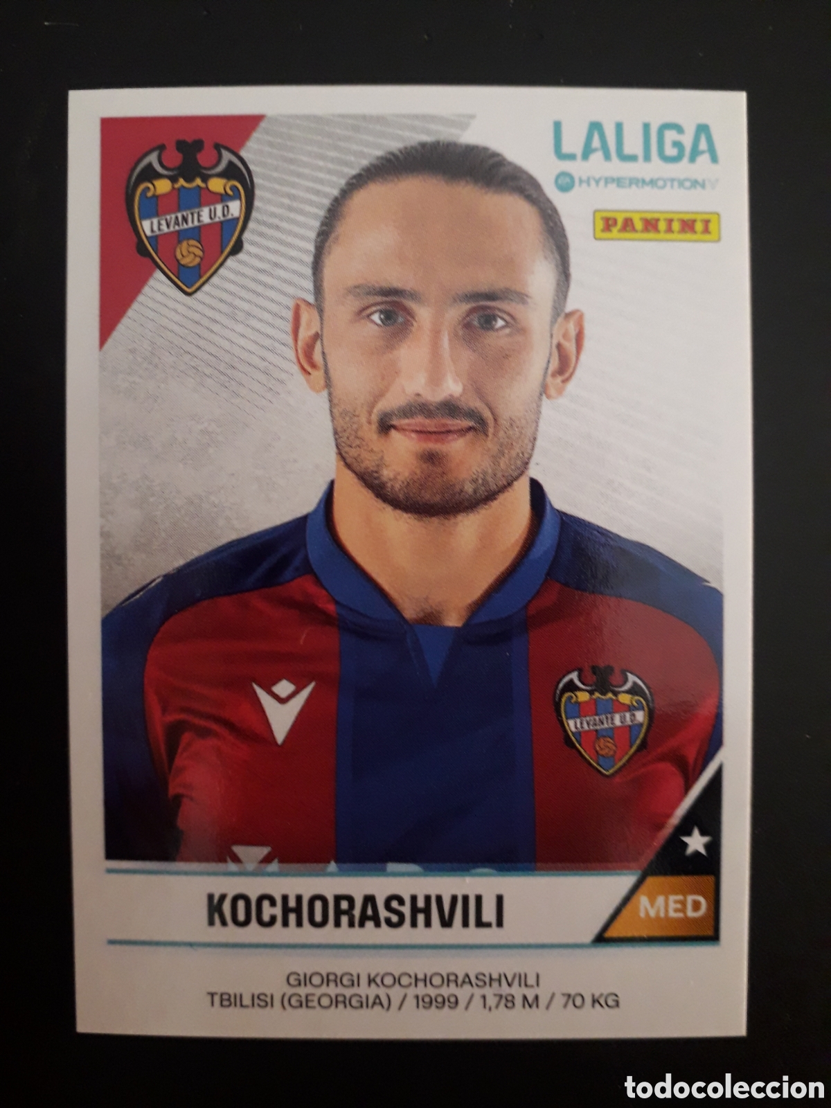 Fu&szlig;ball-Sticker: KOCHORASHVILI LEVANTE N&deg; 279 LALIGA HYPERMOTION 24 25 2024 2025 PANINI SIN PEGAR PEDIDO M&Iacute;NIMO 3&euro;