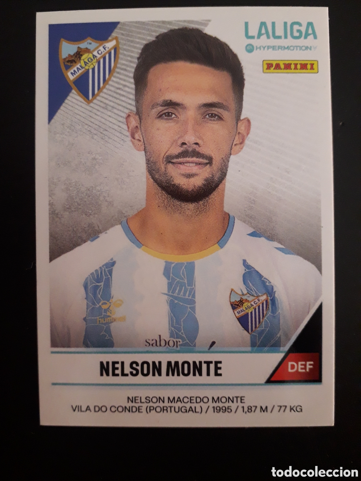 Fu&szlig;ball-Sticker: NELSON MONTE M&Aacute;LAGA N&deg; 293 LALIGA HYPERMOTION 24 25 2024 2025 PANINI SIN PEGAR PEDIDO M&Iacute;NIMO 3&euro;