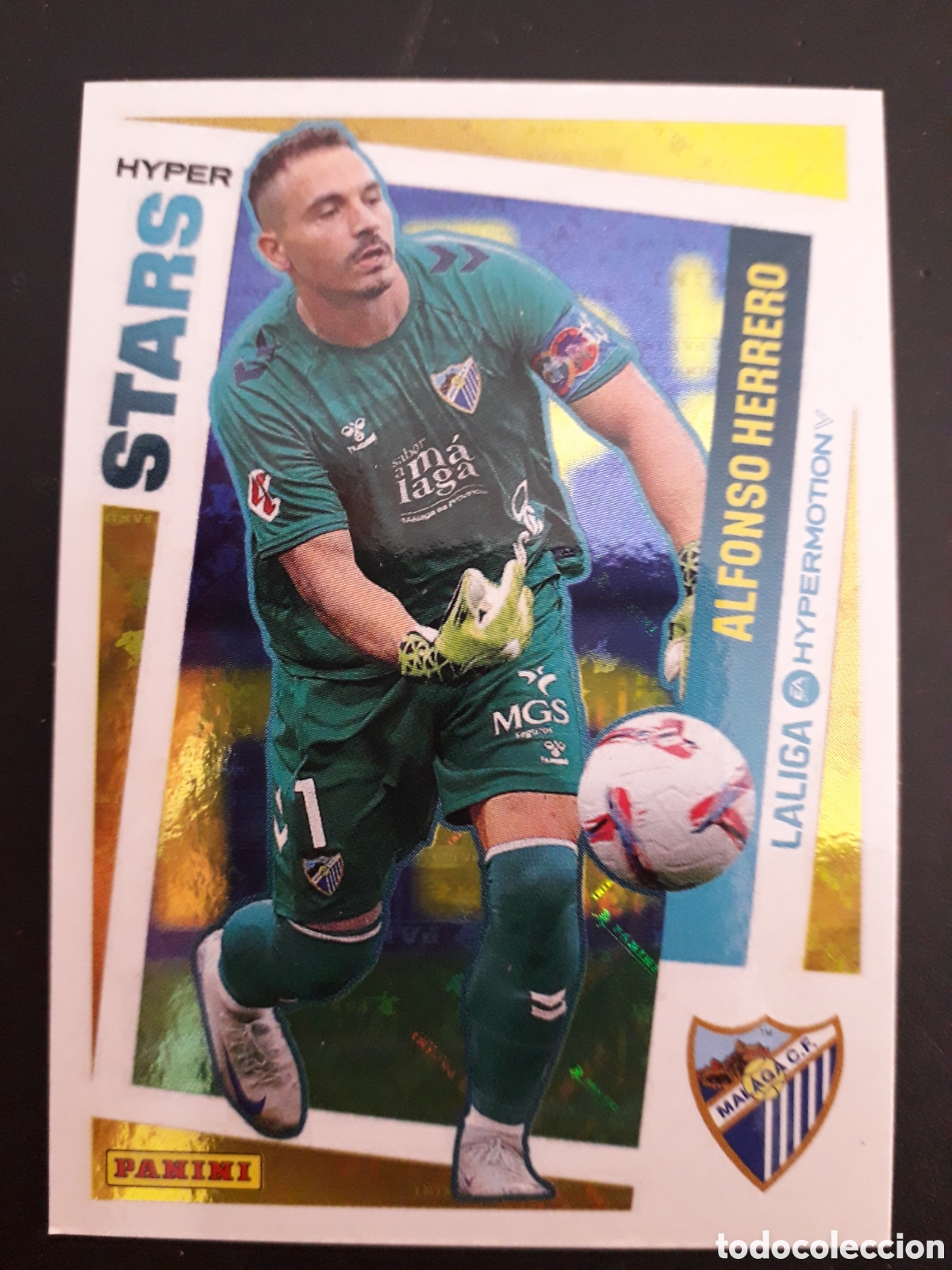 Fu&szlig;ball-Sticker: ALFONSO HERRERO M&Aacute;LAGA N&deg; 422 HYPER STARS LALIGA HYPERMOTION 24 25 2024 2025 PANINI PEDIDO M&Iacute;NIM 3&euro;
