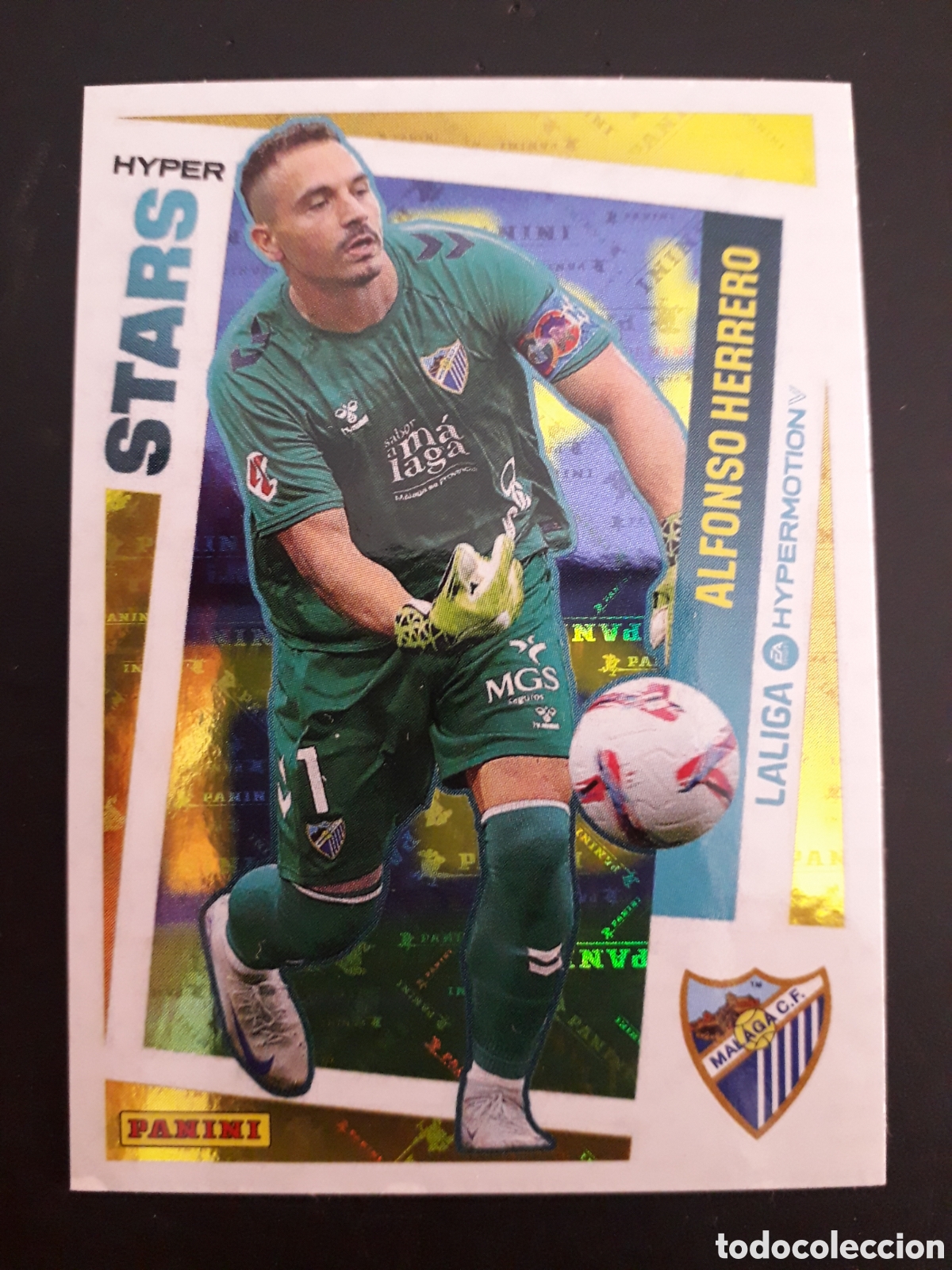 Fu&szlig;ball-Sticker: ALFONSO HERRERO M&Aacute;LAGA N&deg; 422 HYPER STARS LALIGA HYPERMOTION 24 25 2024 2025 PANINI PEDIDO M&Iacute;NIM 3&euro;