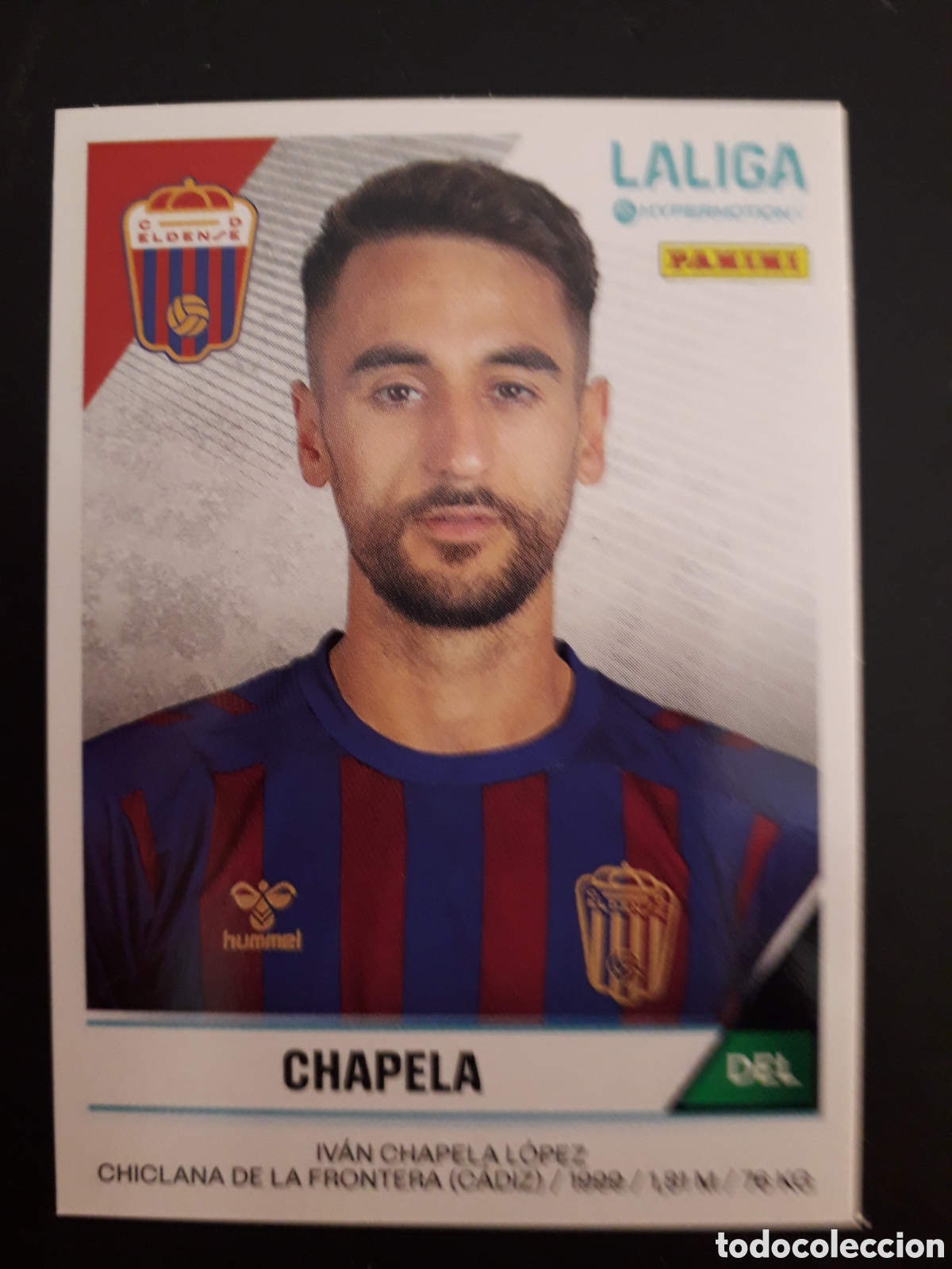 Fu&szlig;ball-Sticker: CHAPELA ELDENSE N&deg; 208 LALIGA HYPERMOTION 24 25 2024 2025 PANINI SIN PEGAR PEDIDO M&Iacute;NIMO 3&euro;