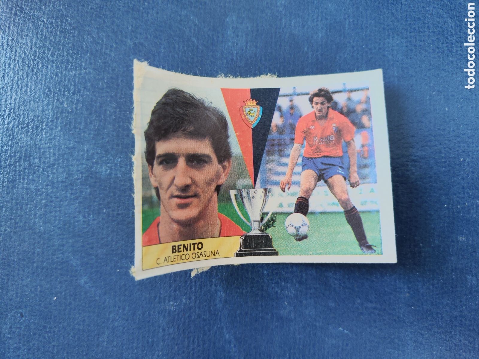 Cromos de f&uacute;tbol: Este 87 88 Osasuna Benito baja recuperado de album