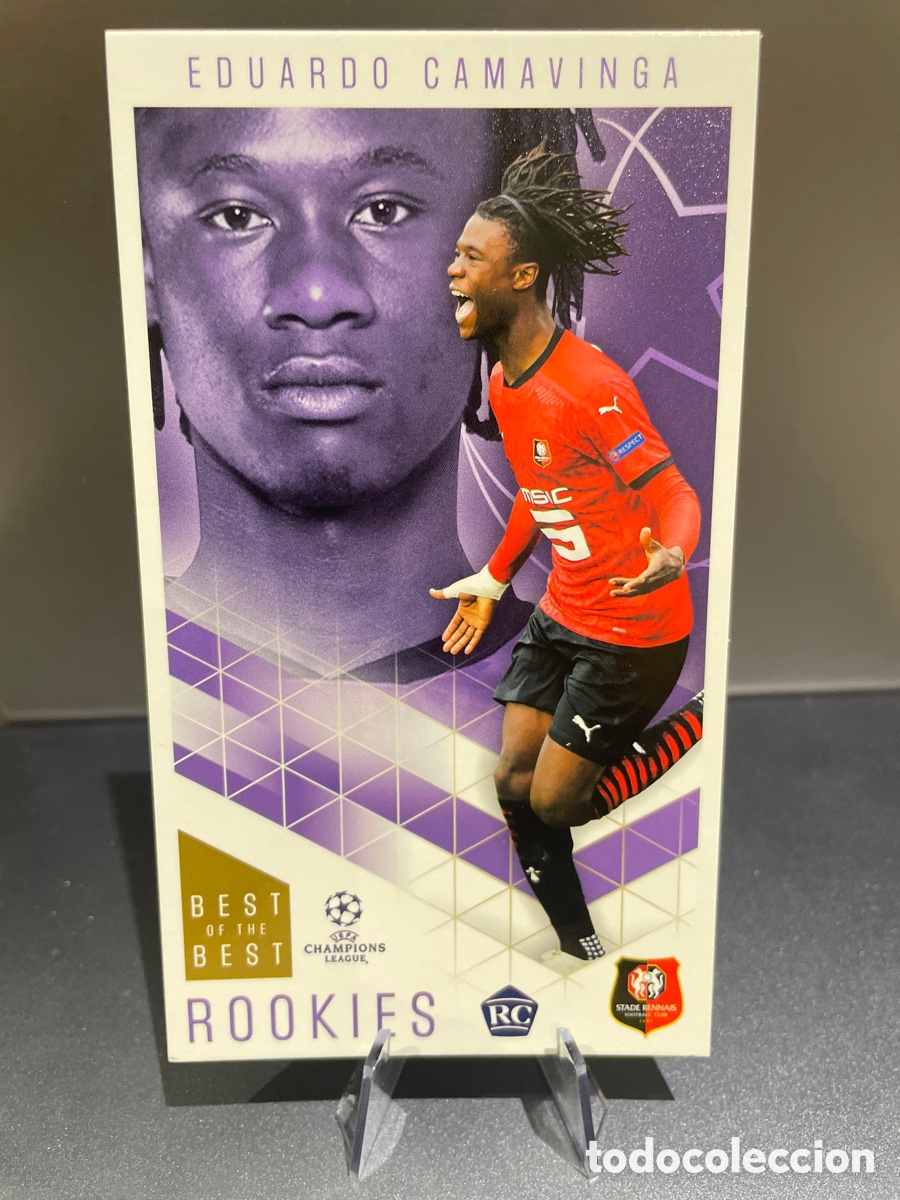 Cromos de Futebol: Eduardo Camavinga rookie 48 Best of the Best topps Rennes