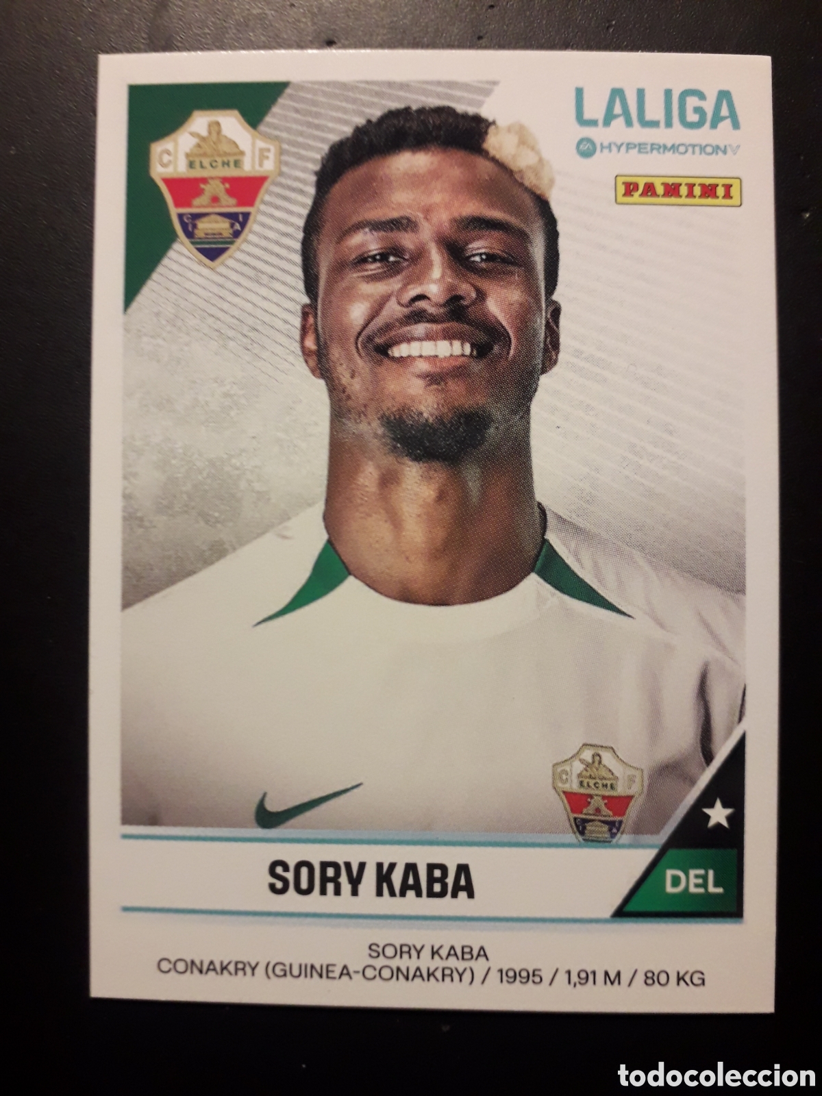 Fu&szlig;ball-Sticker: SORY KABA ELCHE N&deg; 188B LALIGA HYPERMOTION 24 25 2024 2025 PANINI SIN PEGAR PEDIDO M&Iacute;NIMO 3&euro;