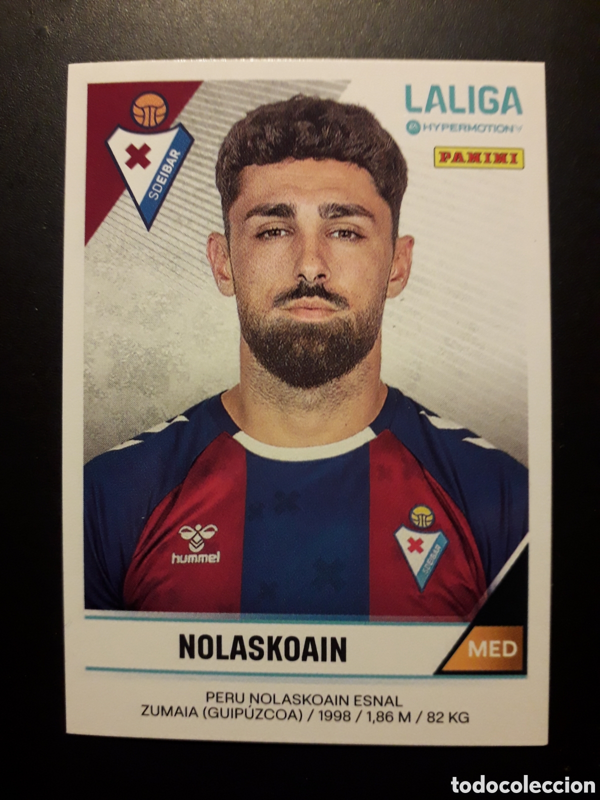 Fu&szlig;ball-Sticker: NOLASKOAIN EIBAR N&deg; 163 LALIGA HYPERMOTION 24 25 2024 2025 PANINI SIN PEGAR PEDIDO M&Iacute;NIMO 3&euro;.