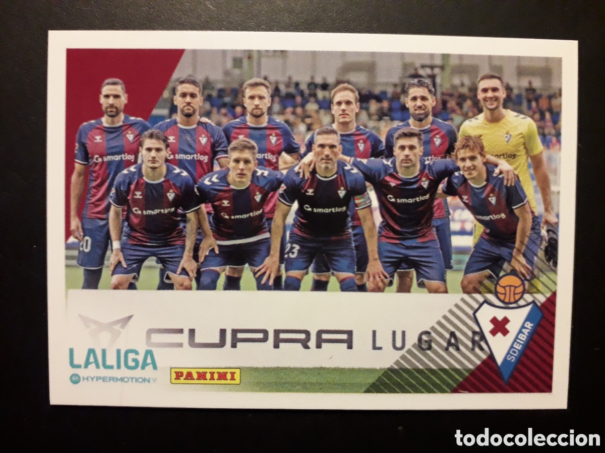 Fu&szlig;ball-Sticker: EQUIPO EIBAR N&deg; 155 LALIGA HYPERMOTION 24 25 2024 2025 PANINI SIN PEGAR PEDIDO M&Iacute;NIMO 3&euro;