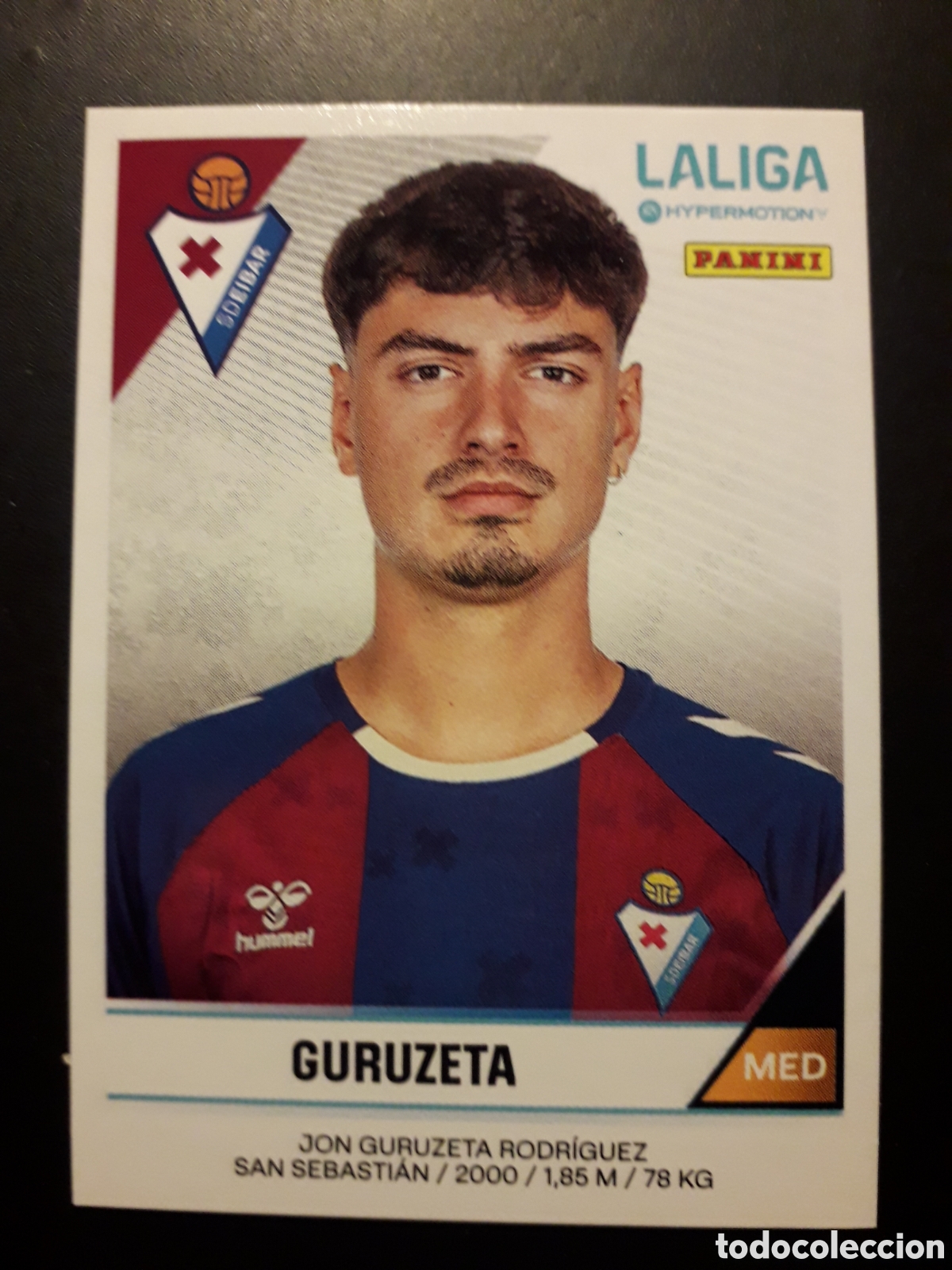 Fu&szlig;ball-Sticker: GURUZETA EIBAR N&deg; 166A LALIGA HYPERMOTION 24 25 2024 2025 PANINI SIN PEGAR PEDIDO M&Iacute;NIMO 3&euro;.
