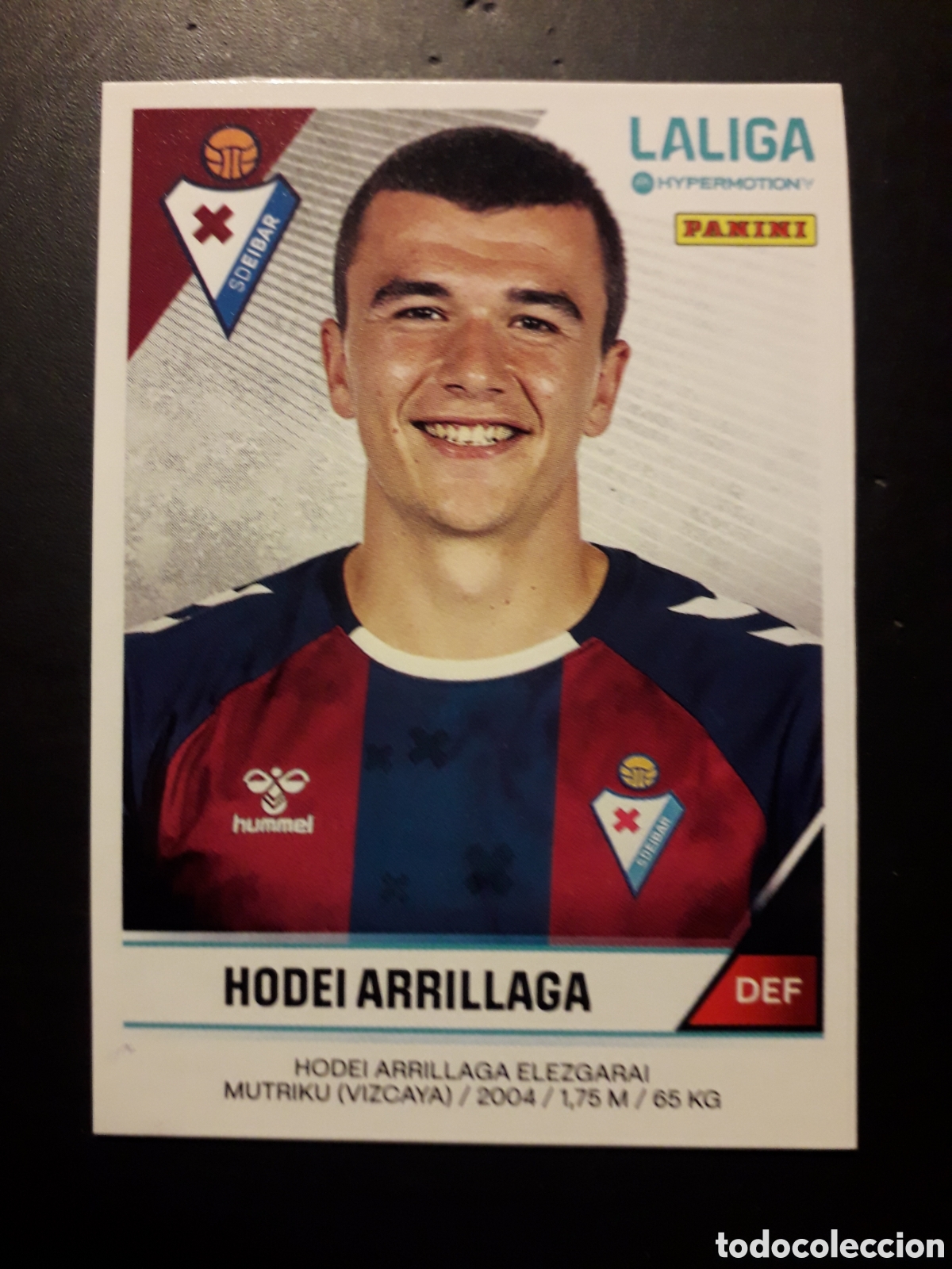Fu&szlig;ball-Sticker: HODEI ARRILLAGA EIBAR N&deg; 162B ACTUALIZACI&Oacute;N LALIGA HYPERMOTION 24 25 2024 2025 PANINI PEDID M&Iacute;NIM 3&euro;