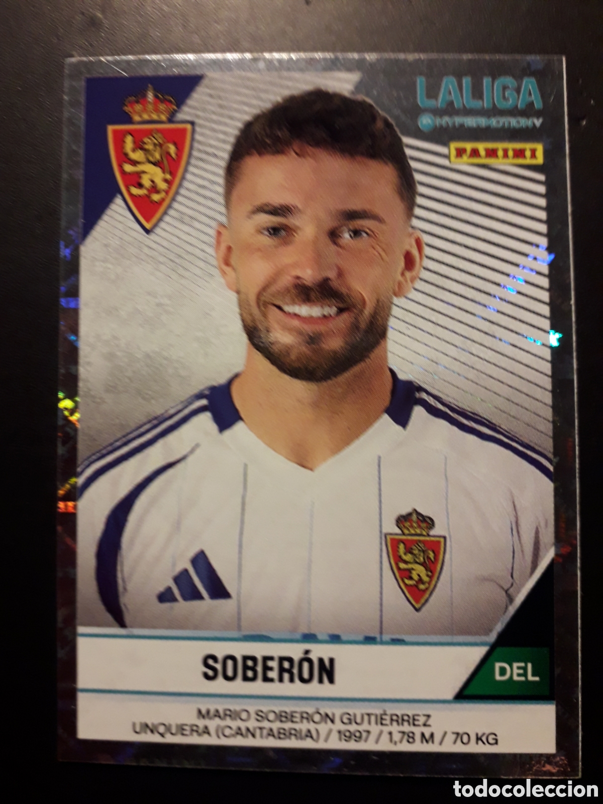 Fu&szlig;ball-Sticker: SOBER&Oacute;N ZARAGOZA N&deg; 417 LALIGA HYPERMOTION 24 25 2024 2025 PANINI SIN PEGAR PEDIDO M&Iacute;NIMO 3&euro;