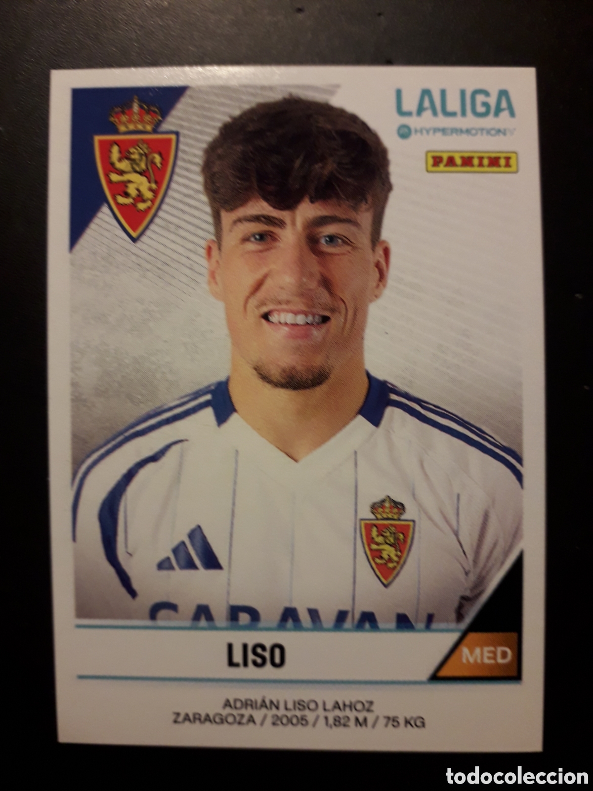 Fu&szlig;ball-Sticker: LISO ZARAGOZA N&deg; 415 LALIGA HYPERMOTION 24 25 2024 2025 PANINI SIN PEGAR PEDIDO M&Iacute;NIMO 3&euro;