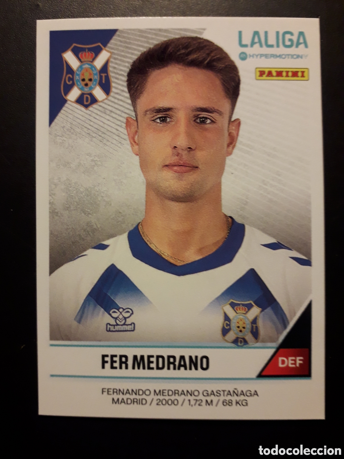 Cartes &agrave; collectionner de Football: FER MEDRANO TENERIFE N&deg; 391B LALIGA HYPERMOTION 24 25 2024 2025 PANINI SIN PEGAR PEDIDO M&Iacute;NIMO 3&euro;