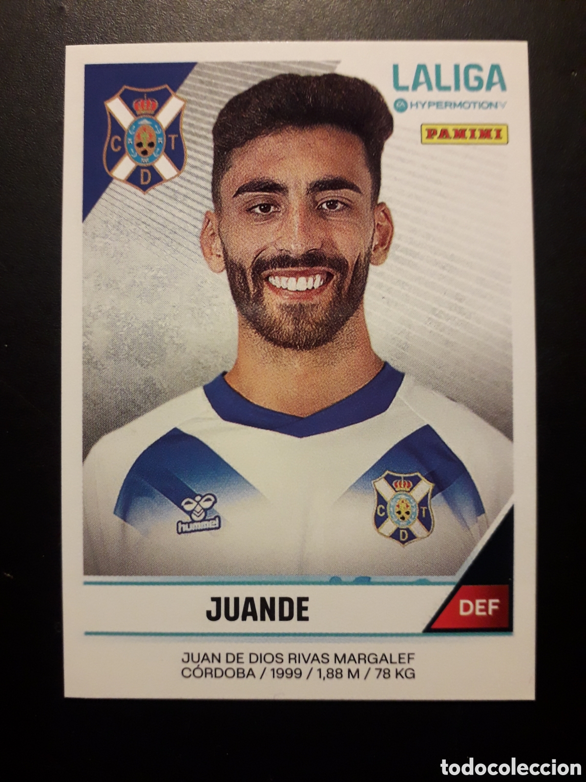 Cartes &agrave; collectionner de Football: JUANDE TENERIFE N&deg; 388 LALIGA HYPERMOTION 24 25 2024 2025 PANINI SIN PEGAR PEDIDO M&Iacute;NIMO 3&euro;